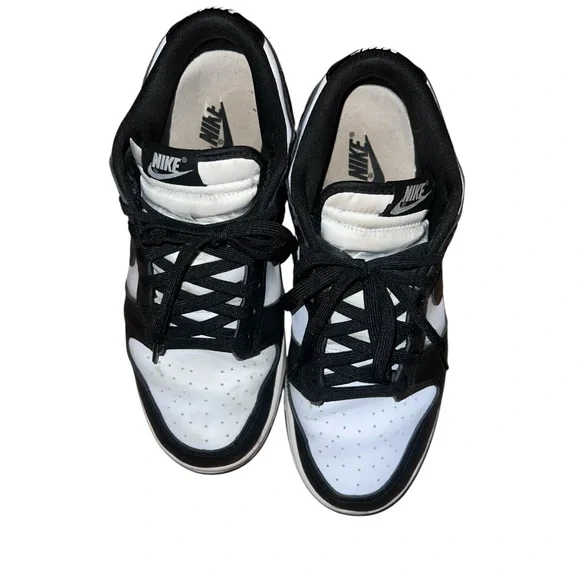Nike Dunk Low – Black & White Men’s Sneakers Size 8.5 - Picture 1 of 17